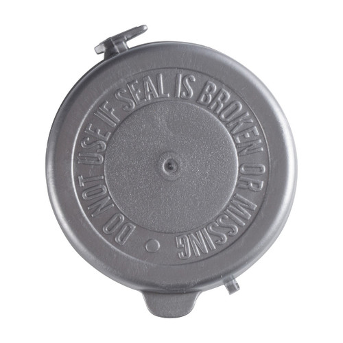 38mm Silver Plastic Embossed Tamper Evident Tearband Cap