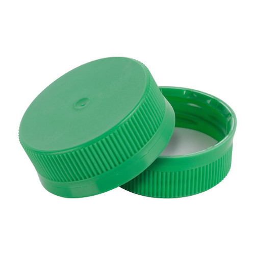 38mm Green Plastic Slitloc T/E Cap with Liner