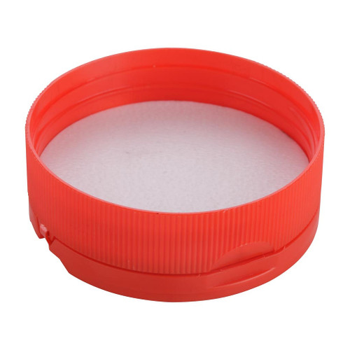 63mm Red Plastic 7-Hole Shaker Pourer Cap with Liner
