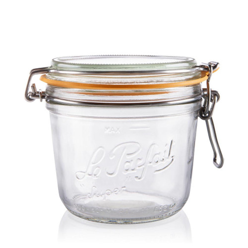 500ml Flint Glass Le Parfait Terrine Jar with Swingtop Lid