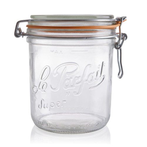 750ml Flint Glass Le Parfait Terrine Jar with Swingtop Lid