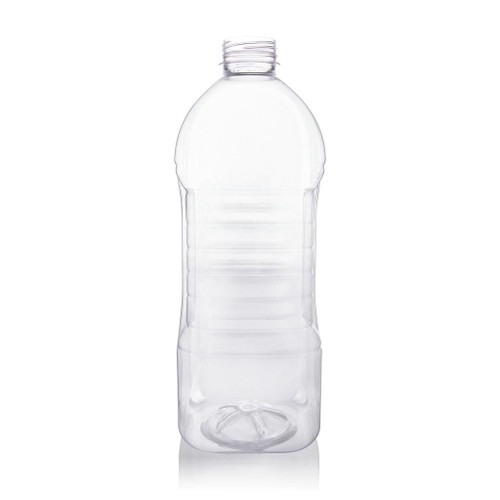 2Ltr Clear Plastic Square Grip Bottle 38mm T/E Finish