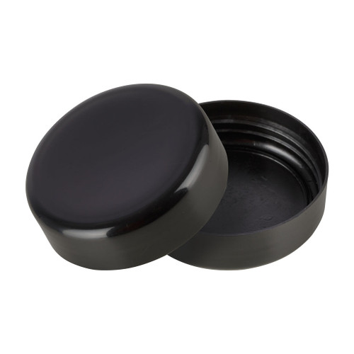 63mm Black Plastic Smooth Sided Screw Cap