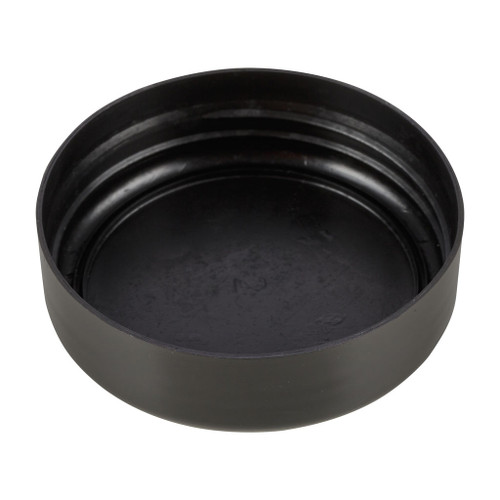 63mm Black Plastic Smooth Sided Screw Cap