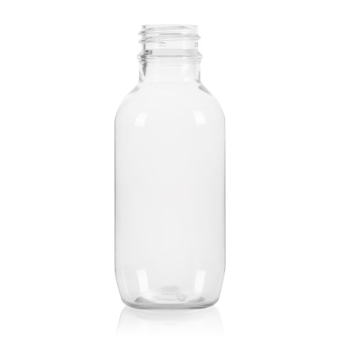 100ml Clear Plastic Pharma Bottle 24mm T/E Finish