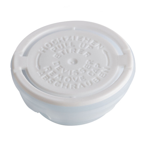 42mm White Plastic Push On Cap with Pourer