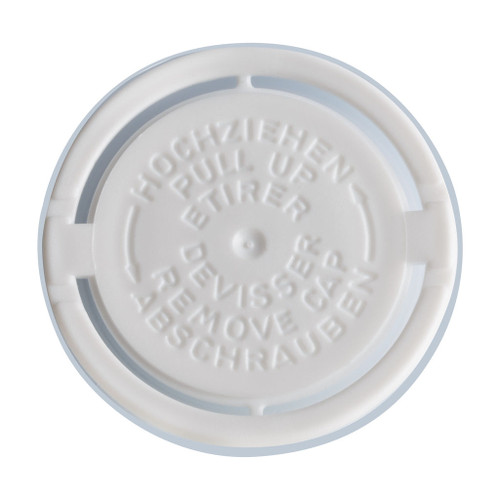 42mm White Plastic Push On Cap with Pourer