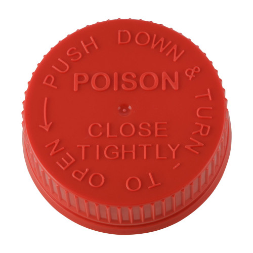 44mm Red Plastic CRC Screw Cap with Liner