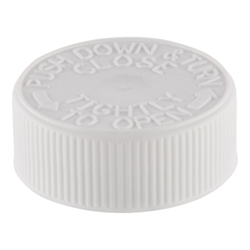 38mm White Plastic CRC Cap with EPE Liner 38mm White Plastic CRC Cap with EPE Liner