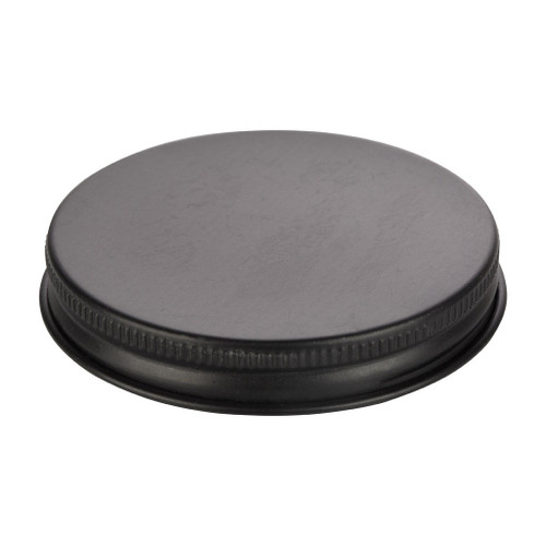 63mm Matte Black Aluminium Screw Cap with PE Liner