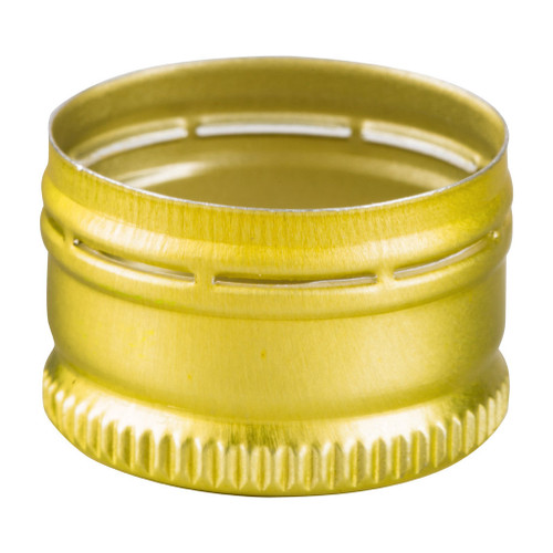 22mm Gold Aluminium ROPP Cap with Liner