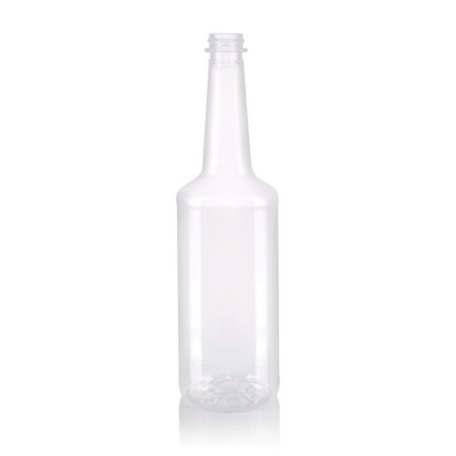 750ml Clear Plastic Cordial Bottle 28mm Screw Neck Finish
