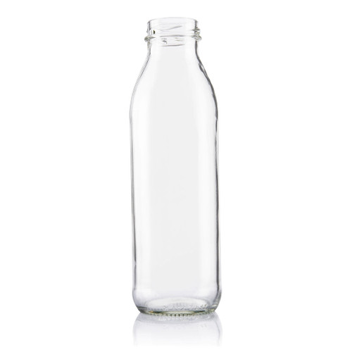 350ml Flint Glass Round Juice Bottle 38mm Twist Finish - Carton
