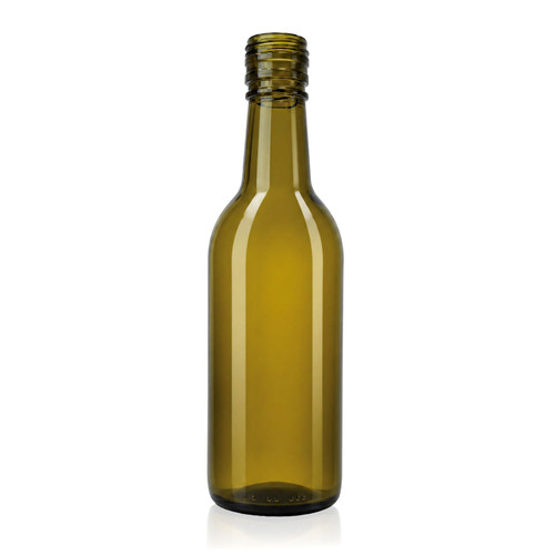 187ml Antique Green Glass Claret Bottle 25mm T/E Finish