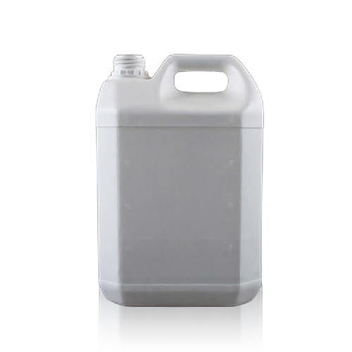 5Ltr White Plastic Jerrican 38mm T/E Finish
