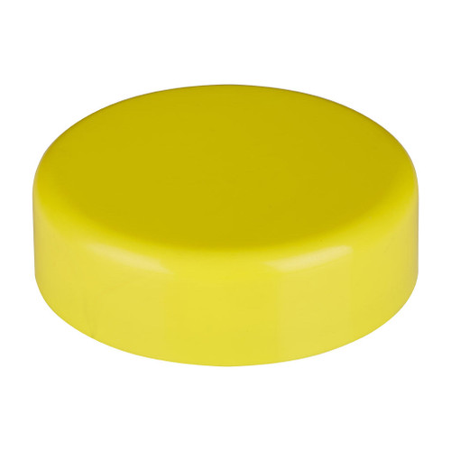 63mm Yellow Plastic Smooth Sided Screw Cap