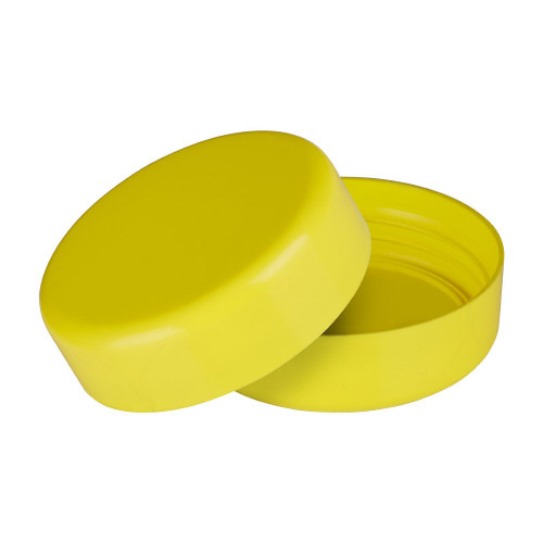63mm Yellow Plastic Smooth Sided Screw Cap