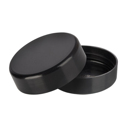 53mm Black Plastic Smooth Sided Screw Cap
