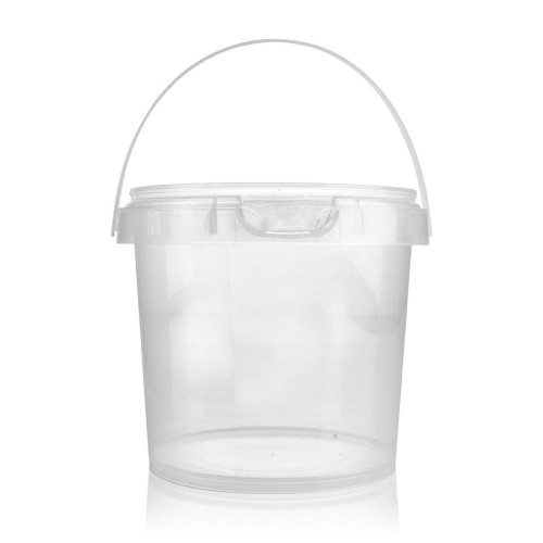 1Ltr Clear Plastic Food Pail T/E Finish