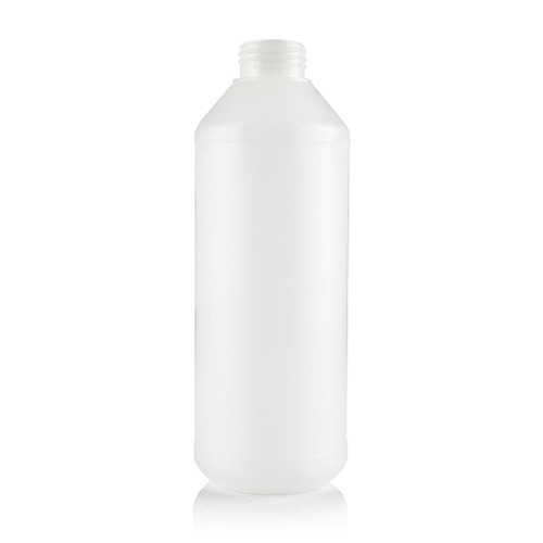 1Ltr Natural Plastic "H" Series Round Bottle 38mm 410 Finish