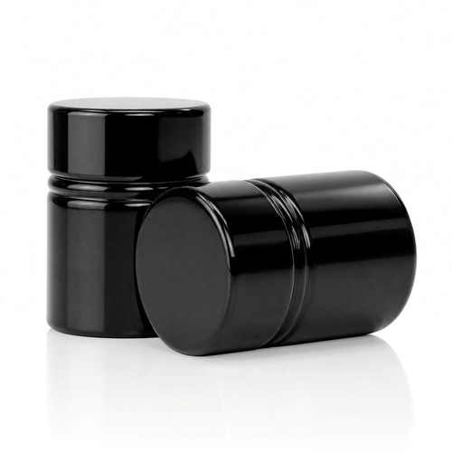 30x47mm Black Aluminium Guala Sherry Press-On Cap with Pourer Plug