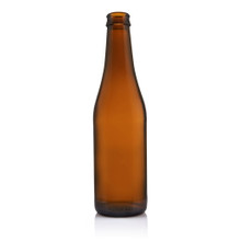 Beer bottle craft 330ml crown glass amber