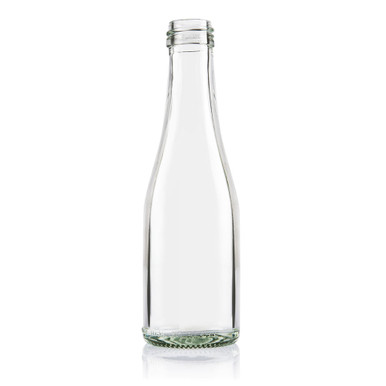 Wholesale 200ml Flint Glass Sparkling Bottle 28mm Alcoa Finish - Pack