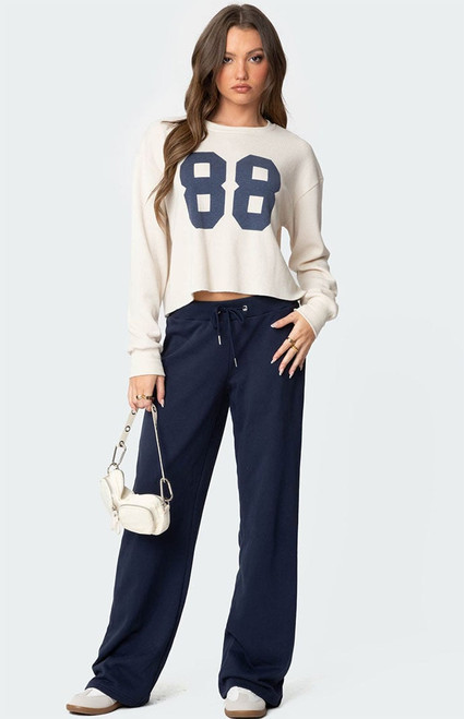 Edikted Women's Quinn Straight Leg Sweatpants - 0850609690053