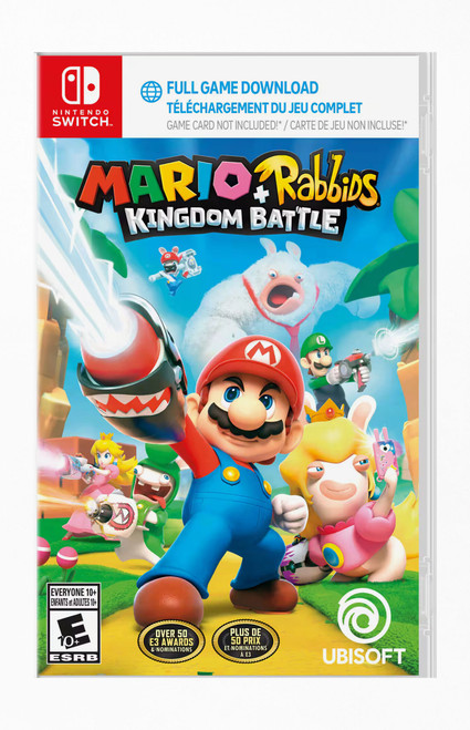 Men's Mario + Rabbids Kingdom Battle (Code in Box) Nintendo Switch Video Game - 0685601191065