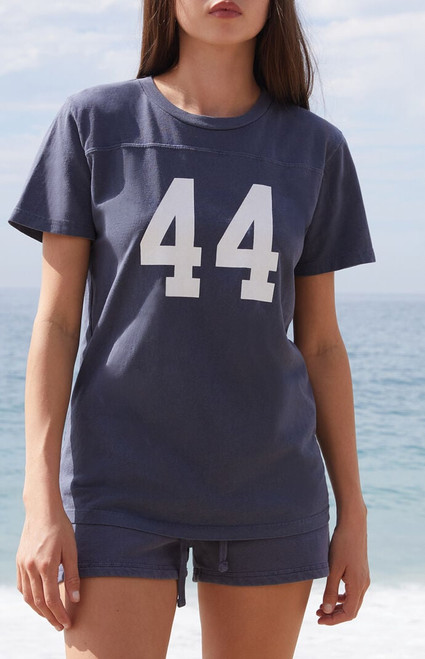 John Galt Women's Blue 44 Seam T-Shirt - 0790601600475