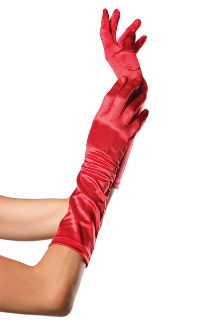 Leg Avenue Women's Satin Elbow Length Gloves - 0673611490010