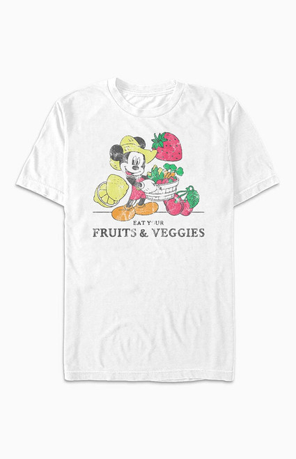 Women's Mickey Fruits & Veggies T-Shirt - 0702602190791