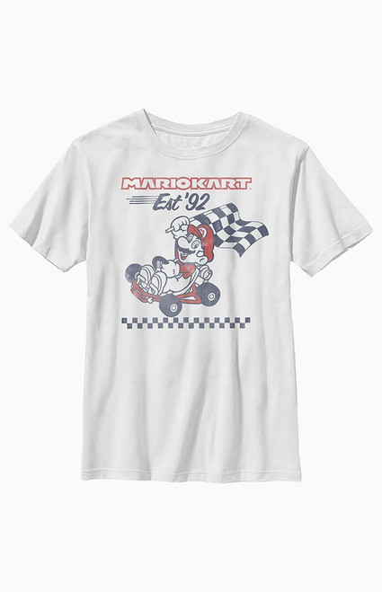 Kids Retro Racing T-Shirt - 0781602190008