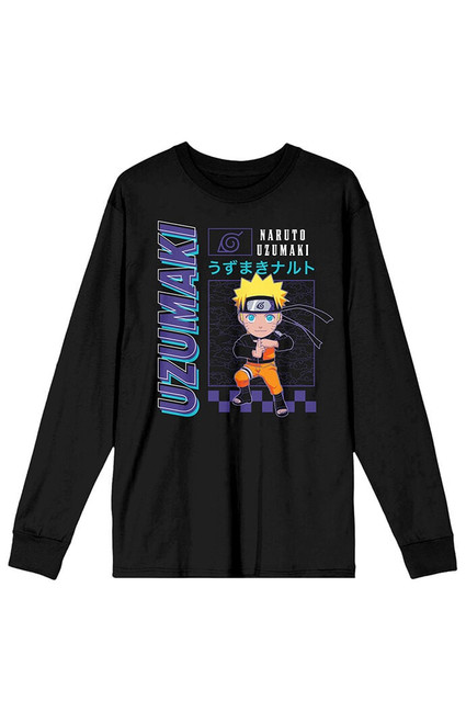 Men's Naruto Shippuden Uzumaki Long Sleeve T-Shirt - 0103603580036
