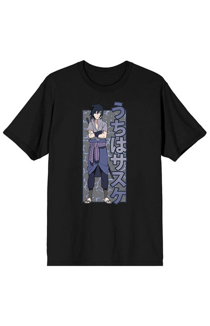 Men's Naruto Shippuden Sasuke Anime T-Shirt - 0097603580537