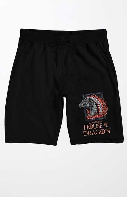 Men's House of the Dragon Logo Sweat Shorts - 0172603580006