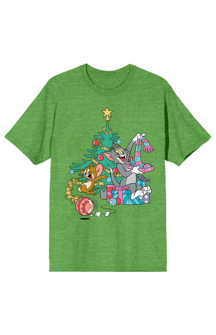 Women's Tom & Jerry Opening Presents T-Shirt - 0702603580006