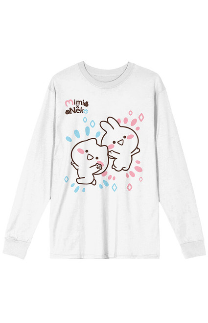 Men's Mimi & Neko Rabbit Long Sleeve T-Shirt - 0103603580102