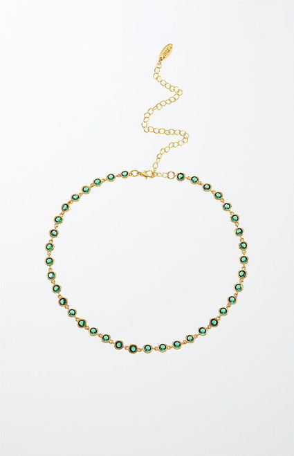 Ettika Women's Crystal Disc Necklace - 0656603130002