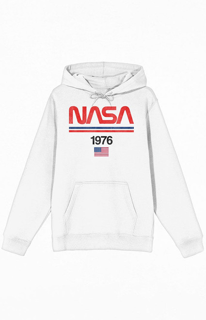Men's NASA 1976 Flag Hoodie - 0190603580158