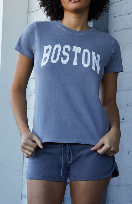 John Galt Women's Navy Chloe Boston T-Shirt - 0790601600477