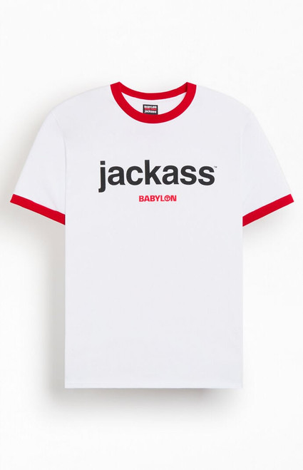 Babylon LA Men's Jackass Babylon Ringer T-Shirt - 0097611680003