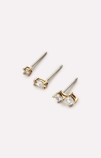 Ana Luisa Women's Val White Stud Earrings Set - 0656611070042
