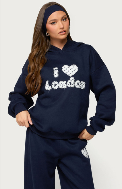 Edikted Women's I Heart London Hoodie - 0751609690107