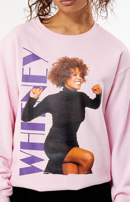Women's Whitney Houston Power Crew Neck Sweatshirt - 0751603580011