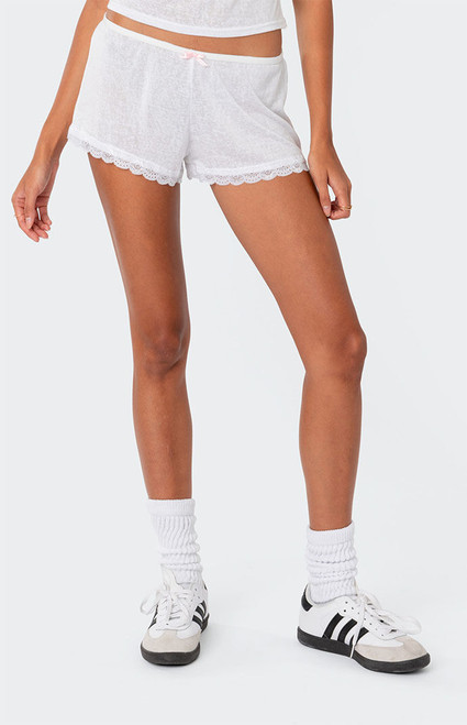 Edikted Women's Carla Low Rise Micro Shorts - 0821609690007