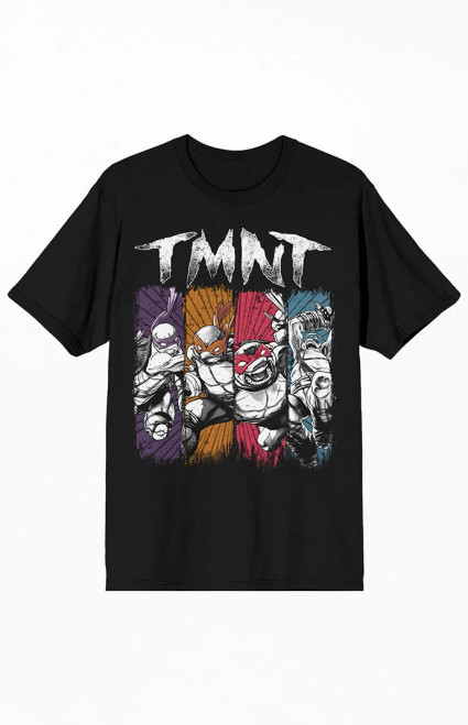 Men's Teenage Mutant Ninja Turtles Retro Paint T-Shirt - 0097603580220