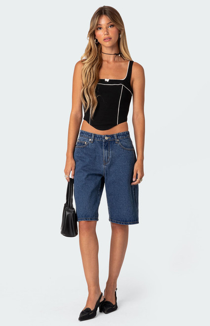 Edikted Women's Sailor Corset Top - 0731609690021