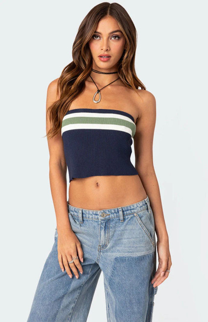 Edikted Women's Cyprus Knit Tube Top - 0731609690035