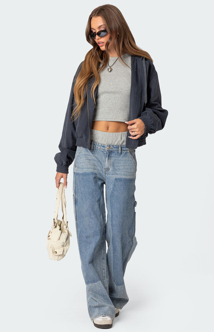 Edikted Women's Milly Oversized Cropped Jacket - 0760609690008